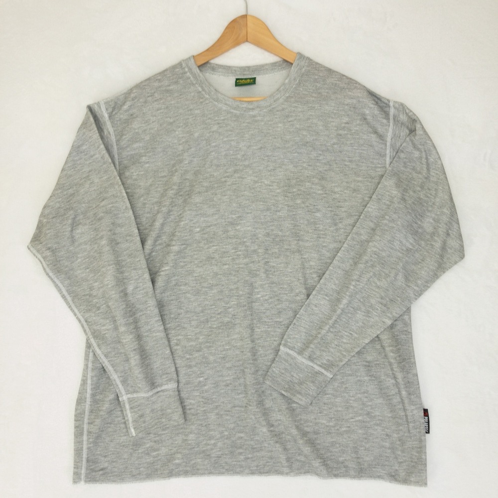Cabela's Polartec Base Layer Shirt Mens Size 2XL Tall Gray Long Sleeve USA